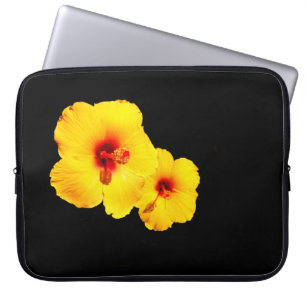 Funda Para Portátil Funda portátil amarillo hibiscus
