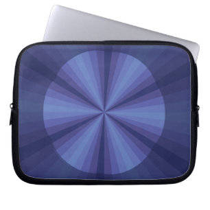 Funda Para Portátil Funda portátil azul de ilusión óptica