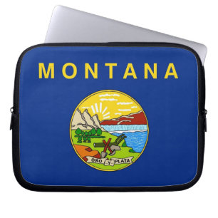 Funda Para Portátil Funda portátil Bandera Estatal de Montana