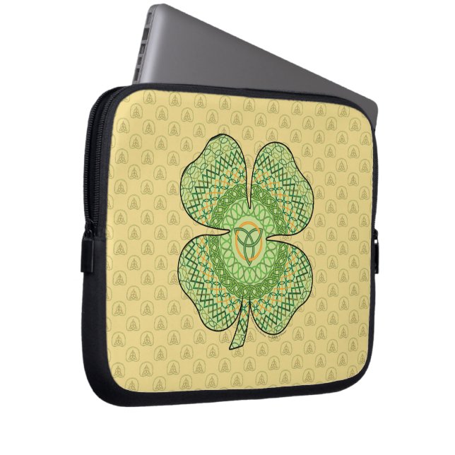 Funda Para Portátil Funda portátil Celtic Shamrock (Anverso derecho)