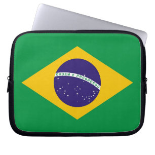 Funda Para Portátil Funda portátil con bandera brasileña