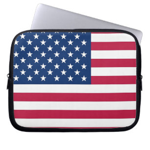 Funda Para Portátil Funda portátil con bandera de los Estados Unidos