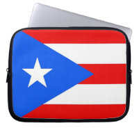 Funda portátil con bandera del estado de Puerto Ri