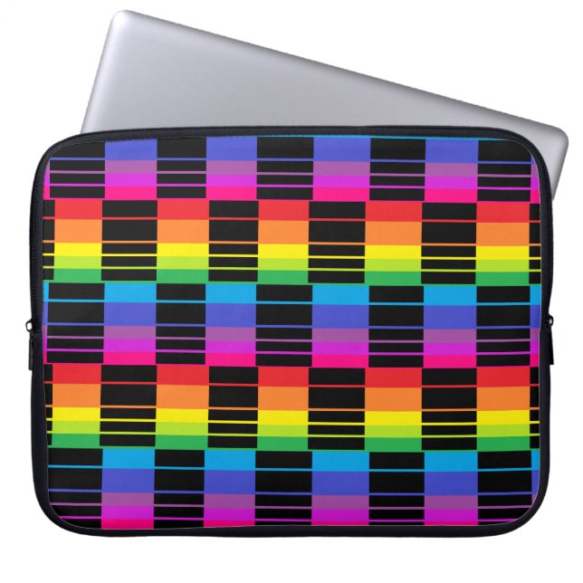 Funda Para Portátil Funda portátil con modelo de placa de arco iris (Frente)