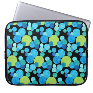 Funda Para Portátil Funda portátil de 15 pulgadas, patrón de lunas azu