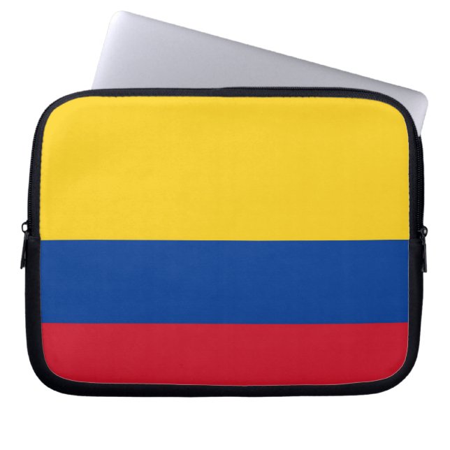 Funda Para Portátil Funda portátil de bandera colombiana (Frente)