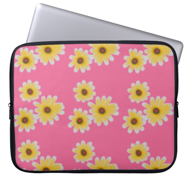 Funda Para Portátil Funda portátil de flores (Frente)
