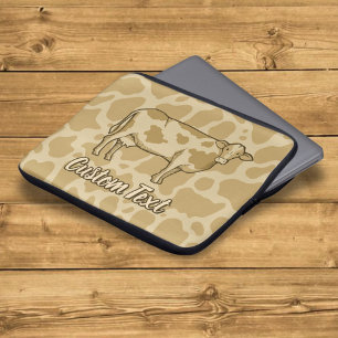 Funda Para Portátil Funda portátil de perfil de vaca
