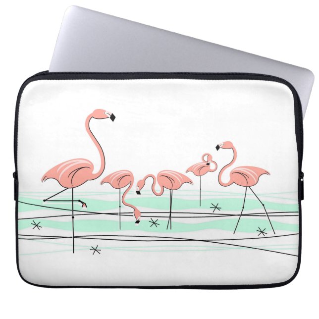 Funda Para Portátil Funda portátil Flamingo Ocean Line (Frente)