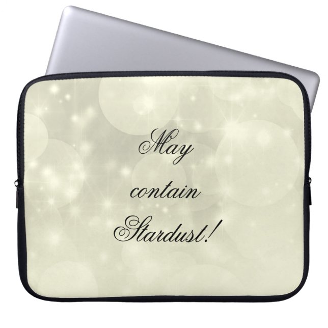 Funda Para Portátil Funda portátil Gris / Gray Silver Sparkle. (Frente)