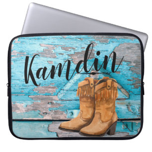 Funda Para Portátil Funda portátil personalizado Boots en la puerta de