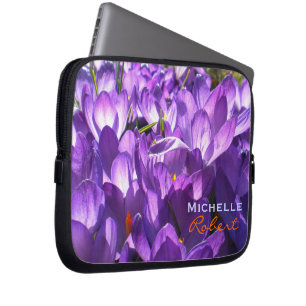 Funda Para Portátil Funda portátil Purple Crocus *Personalizado*