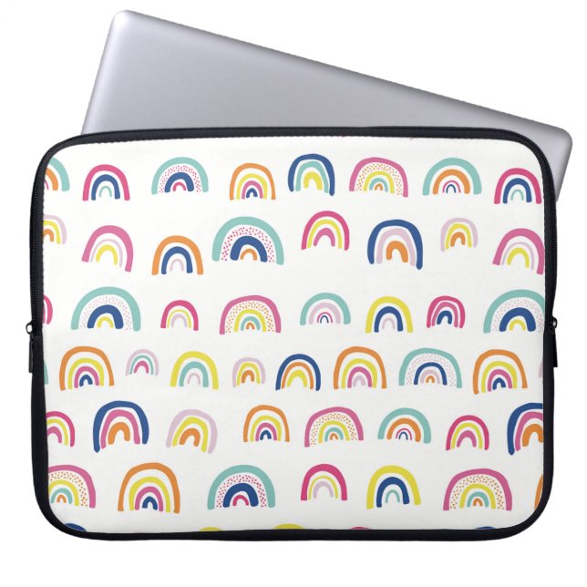 Funda Para Portátil Funda portátil White Multi Rainbow (Frente)