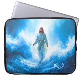 Funda Para Portátil Funda/Protector de Portátil Jesús Caminando en el 