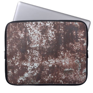 Funda Para Portátil Fundición de chapa muy antigua. Superficie metaliz