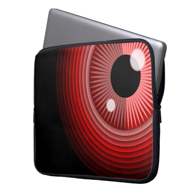 Funda Para Portátil Fundido Red Black Evil Devil Eye Magic Art (Anverso izquierdo)