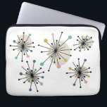Funda Para Portátil Funky Atomic Starburst Mid Century Modern<br><div class="desc">Añade un poco de diversión en tu mochila con esta fabulosa funda de portátil atómico de starburst. Los colores turquesa,  azul,  naranja,  verde,  marrón y negro son vivos y llamativos.</div>