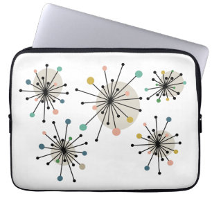 Funda Para Portátil Funky Atomic Starburst Mid Century Modern