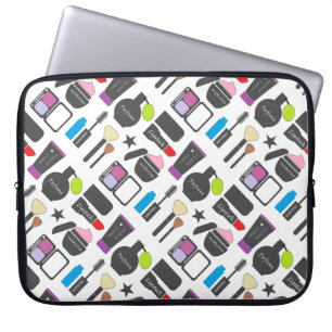 Funda Para Portátil Funky Makeup Cosmetics Collage Pattern