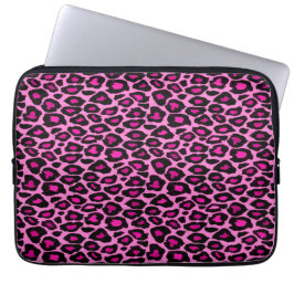 Funda Para Portátil Funky Pink and Black Leopard Print