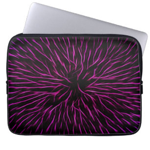 Funda Para Portátil Funky Pink Fire Flower Resumen