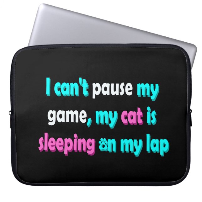 Funda Para Portátil Funny Cat Gaming (Frente)