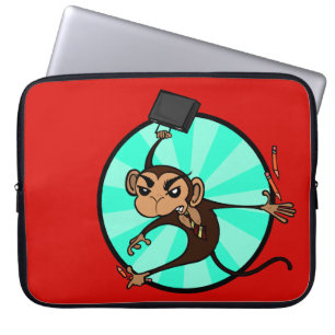 FUNDA PARA PORTÁTIL FUNNY FRUSTRATION MONKEY LAPTOP SLEEVE
