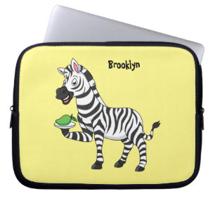 Funda Para Portátil Funny ilustracion de personalizado de cebra