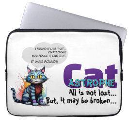 Funda Para Portátil Funny Laptop Sleeve – CatAstrophe: ...not lost