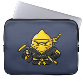 Funda Para Portátil Funny Lemon Shinobi Ninja Nunchucks Illustration