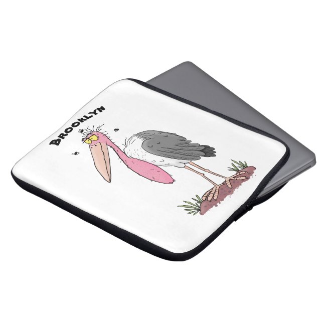Funda Para Portátil Funny marabou stork personalizado (Superior anverso)