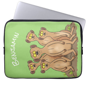 Funda Para Portátil Funny meerkat ilustracion personalizado familiar