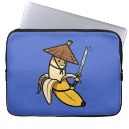 Funda Para Portátil Funny Samurai Banana Ronin Cartoon Illustration