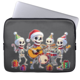 Funda Para Portátil Funny Skeleton Band Christmas & New Year – 3D Cart