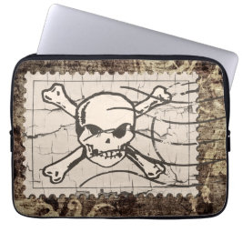 Funda Para Portátil Funny Skull Stamp Vintage