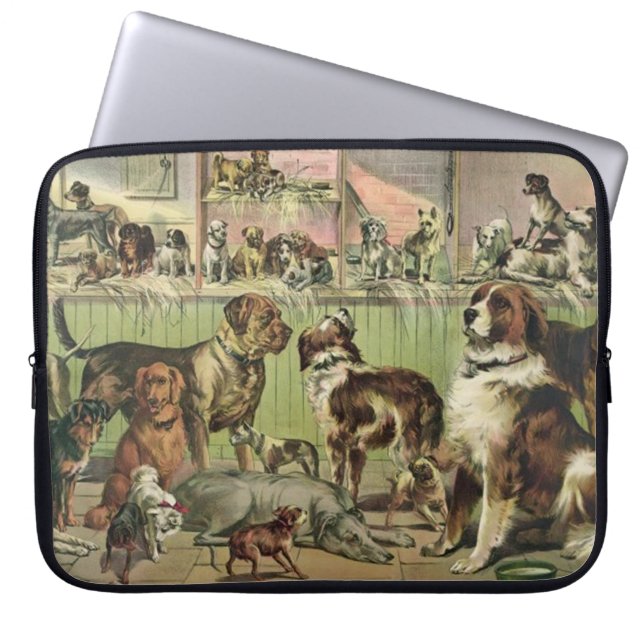 Funda Para Portátil Furry Friends Dog Amantes De Portátiles (Frente)