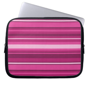 Funda Para Portátil Fuschia stripes
