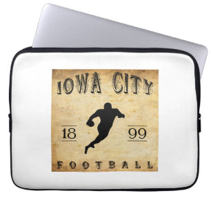 Funda Para Portátil Fútbol 1899 de Iowa City Iowa