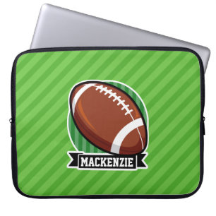 Funda Para Portátil Fútbol en franjas verdes