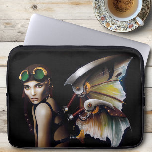 Funda Para Portátil Gafas de alas de hada mecánicas Steampunk