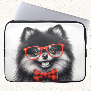 Funda Para Portátil Gafas de nervio rojo pomeraniano