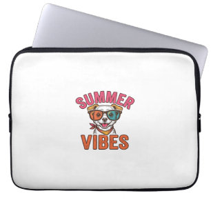 Funda Para Portátil Gafas de sol para perros Summer Vibes Diseño de ca
