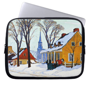 Funda Para Portátil Gagnon - Mañana de invierno, Baie-Saint Paul