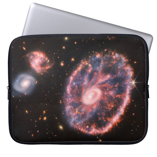 Funda Para Portátil Galaxia de volantes, telescopio espacial James Web (Frente)