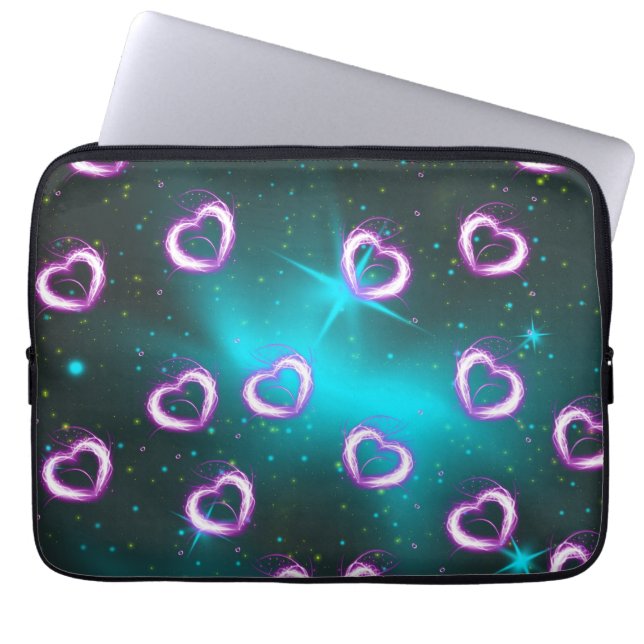 Funda Para Portátil Galaxia del corazón (Frente)