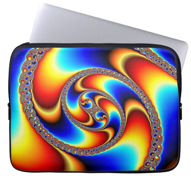 Funda Para Portátil Galaxia espiral - Arte fractal (Frente)