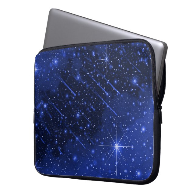 Funda Para Portátil Galaxia Estrella En Azul (Anverso izquierdo)