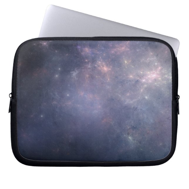 Funda Para Portátil Galaxia púrpura con las estrellas (Frente)