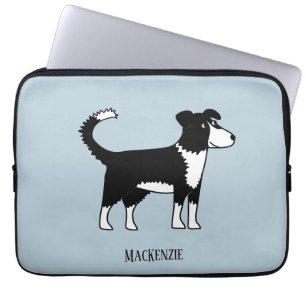Funda Para Portátil Gales Frontera Collie Sheepdog Personalizado