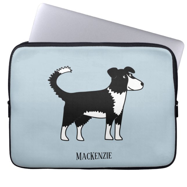 Funda Para Portátil Gales Frontera Collie Sheepdog Personalizado (Frente)